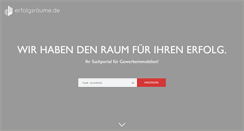 Desktop Screenshot of erfolgsraeume.de