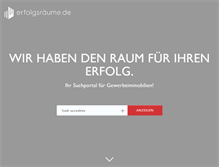 Tablet Screenshot of erfolgsraeume.de